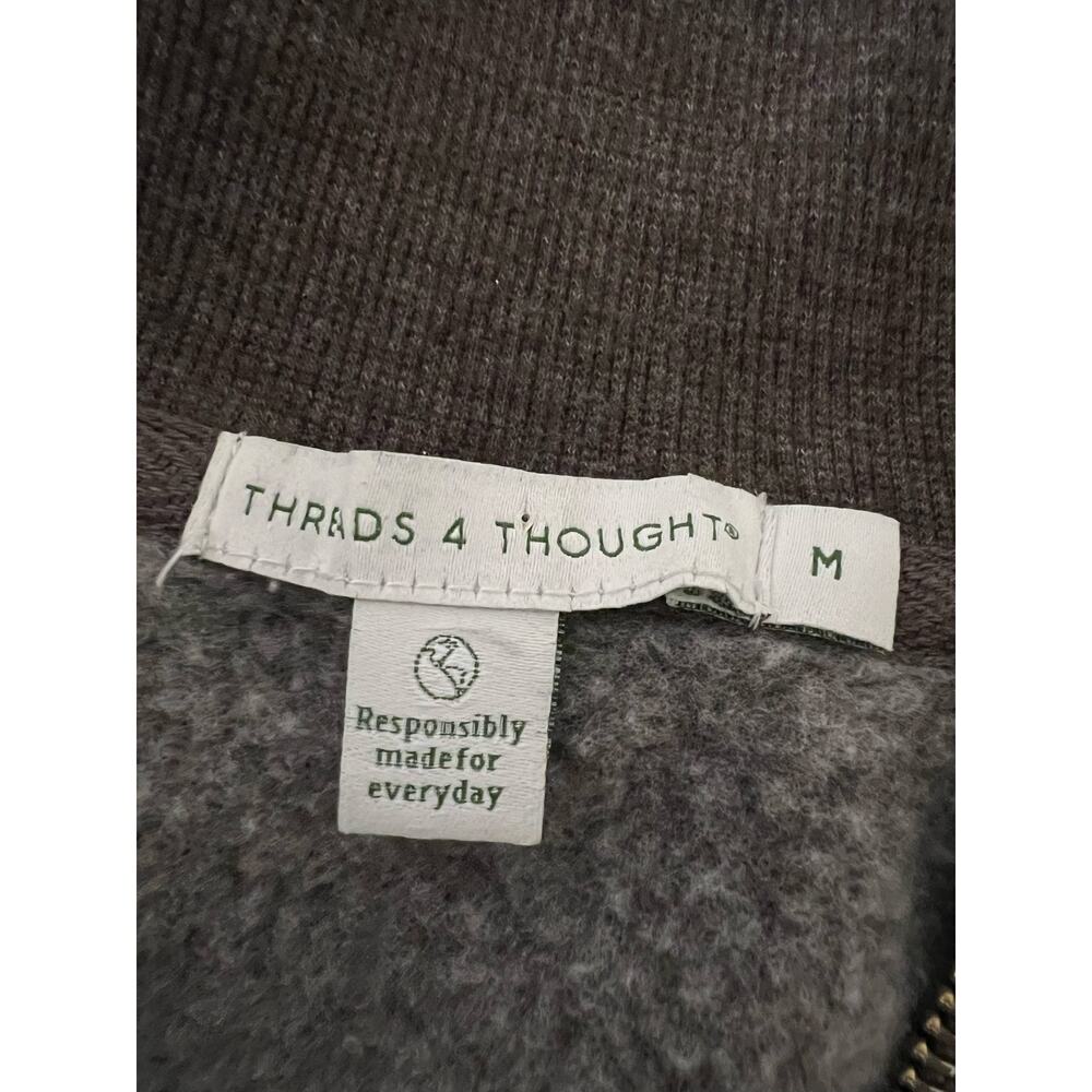 Thread 4 thought brown half zip sweatshirt neutral casual - Picture 6 of 7